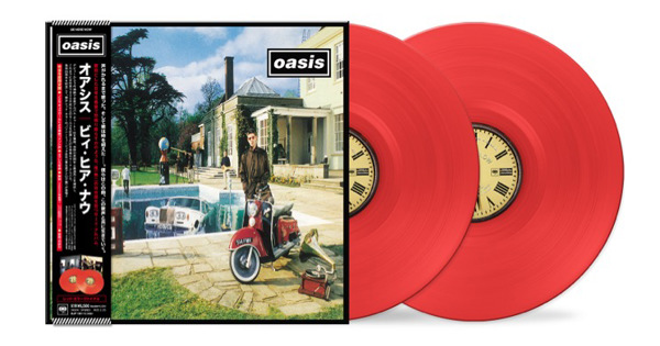 オアシス 『ビィ・ヒア・ナウ』 国内一貫生産アナログ盤（レッド