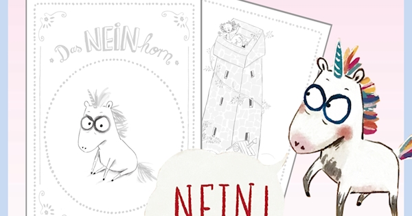Das Neinhorn: Ausmalbilder gratis zum Download | leseliebe.de