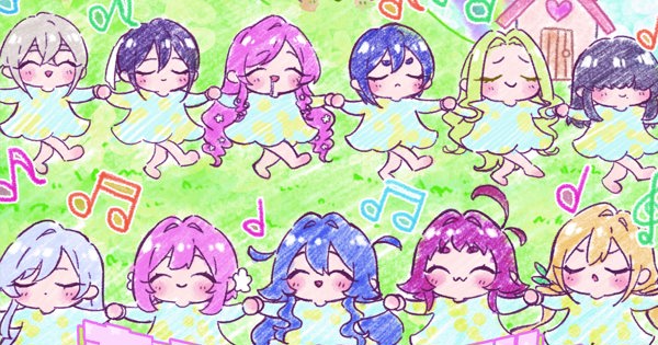 2024年100人100点絵画入賞 Piero Hearts 恋するふたり TVアニメ『君のことが大大大大大好きな100人の彼女』第2期 イメージ